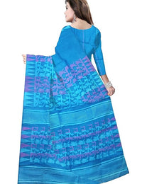 Pradip Fabrics Floral Print Tant Silk Blend Saree