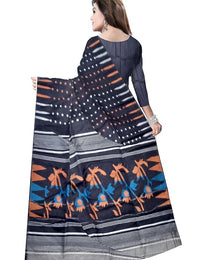 Pradip Fabrics Floral Print Tant Silk Blend Saree
