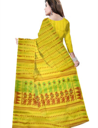 Pradip Fabrics Floral Print Tant Silk Blend Saree