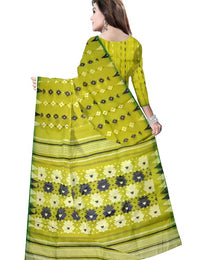 Pradip Fabrics Floral Print Tant Silk Blend Saree