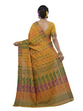 Pradip Fabrics Floral Print Tant Silk Blend Saree