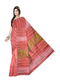 Pradip Fabrics Floral Print Tant Silk Blend Saree
