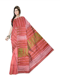 Pradip Fabrics Floral Print Tant Silk Blend Saree