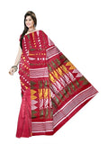 Pradip Fabrics Floral Print Tant Silk Blend Saree