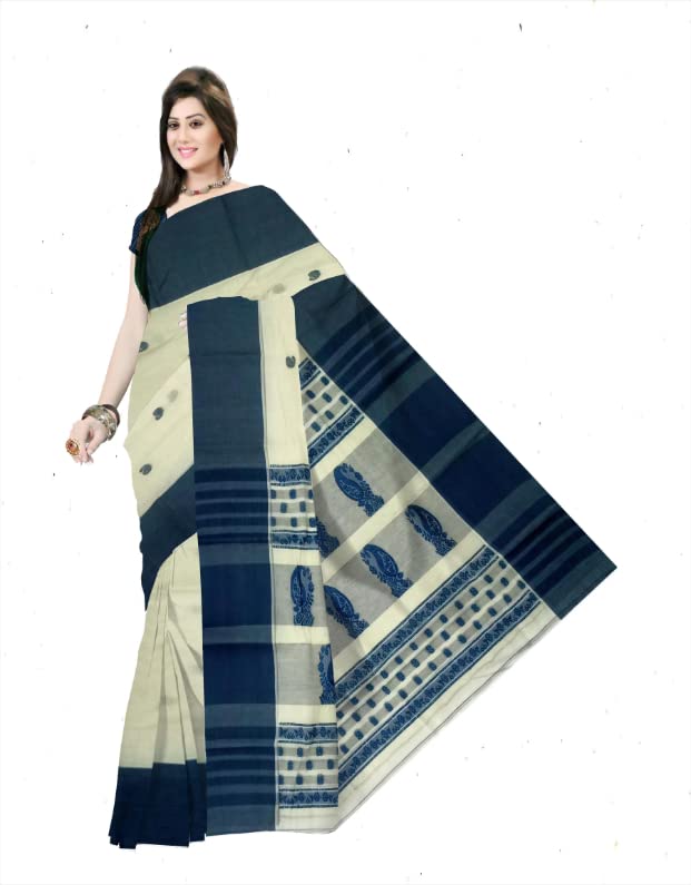 Pradip Fabrics Women's Festive Wear Ethnic Handloom Tant Saree