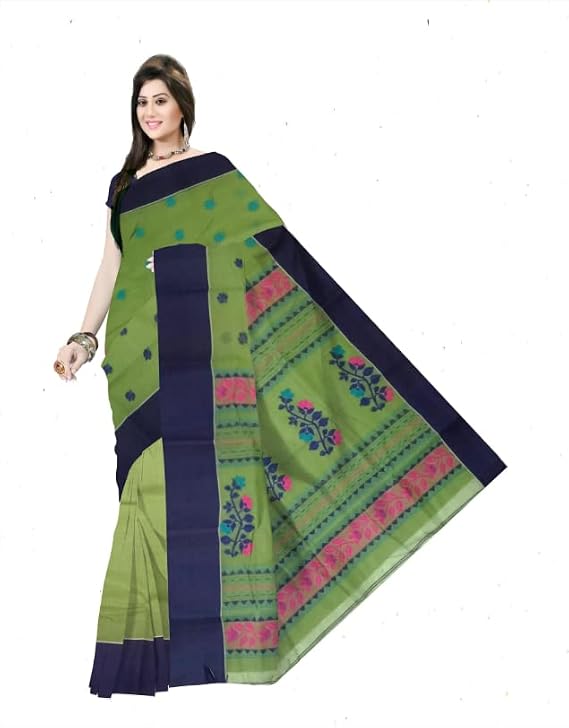 Pradip Fabrics Woven Tant Pure Cotton Saree
