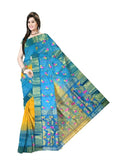 Pradip Fabrics Woven Tant Silk Blend Saree