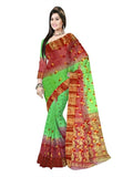 Pradip Fabrics Woven Tant Silk Blend Saree