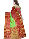 Pradip Fabrics Woven Tant Silk Blend Saree