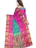 Pradip Fabrics Woven Tant Silk Blend Saree