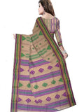 Pradip Fabrics Self Design Bollywood Pure Cotton Saree (Multicolor)
