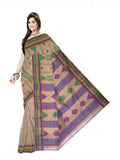 Pradip Fabrics Self Design Bollywood Pure Cotton Saree (Multicolor)