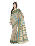 Pradip Fabrics Self Design Bollywood Pure Cotton Saree (Multicolor)