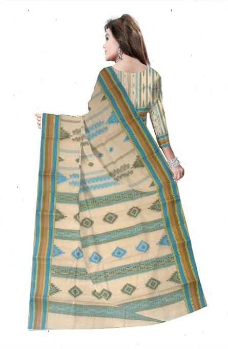 Pradip Fabrics Self Design Bollywood Pure Cotton Saree (Multicolor)