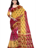 Pradip Fabrics Woven Tant Silk Blend Saree