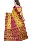 Pradip Fabrics Woven Tant Silk Blend Saree