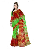 Pradip Fabrics Woven Tant Silk Blend Saree