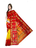 Pradip Fabrics Woven Tant Silk Blend Saree