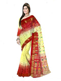 Pradip Fabrics Woven Tant Silk Blend Saree