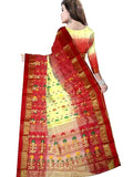 Pradip Fabrics Woven Tant Silk Blend Saree