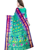 Pradip Fabrics Woven Tant Silk Blend Saree