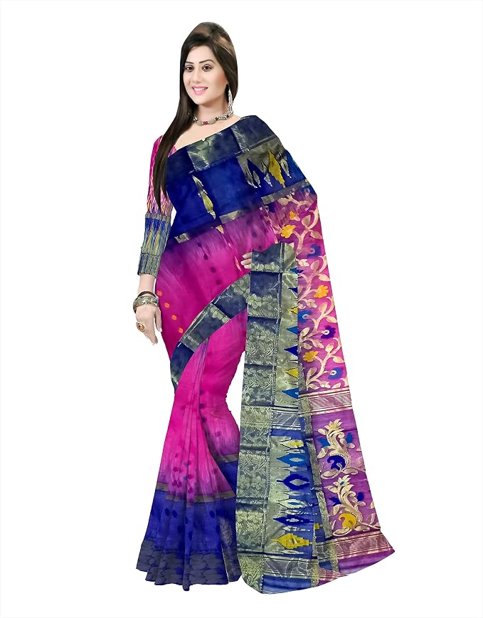 Pradip Fabrics Woven Tant Silk Blend Saree 