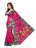 Pradip Fabrics Woven Tant Pure Cotton Saree (Orange)