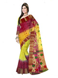 Pradip Fabrics Woven Tant Silk Blend Saree