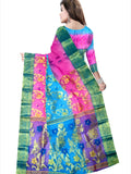 Pradip Fabrics Woven Tant Silk Blend Saree