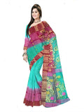 Pradip Fabrics Woven Tant Silk Blend Saree