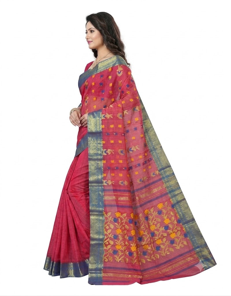 Pradip Fabrics Woven Tant Pure Cotton Saree 