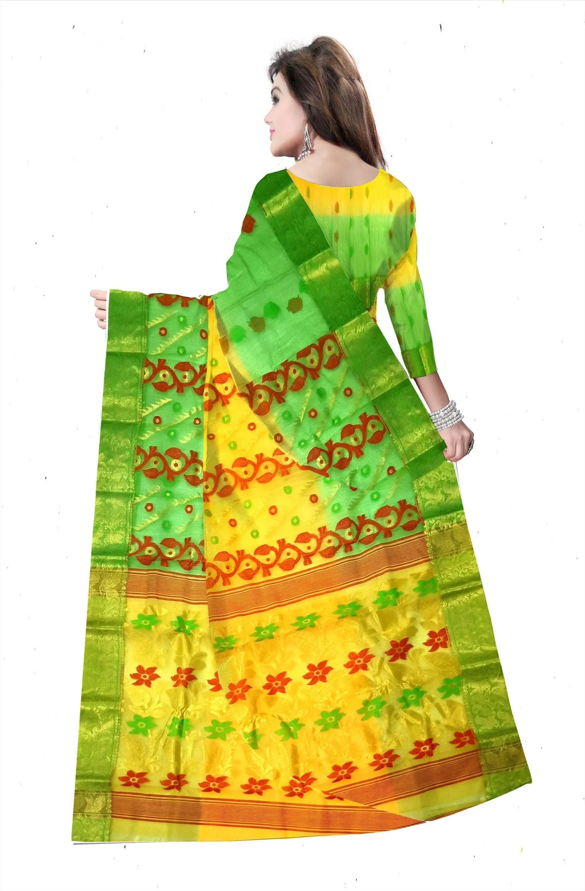 Pradip Fabrics Women's Festive Wear Ethnic Handloom Saree