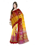 Pradip Fabrics Woven Tant Silk Blend Saree