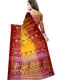 Pradip Fabrics Woven Tant Silk Blend Saree