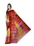 Pradip Fabrics Woven Tant Silk Blend Saree