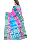 Pradip Fabrics Woven Tant Silk Blend Saree