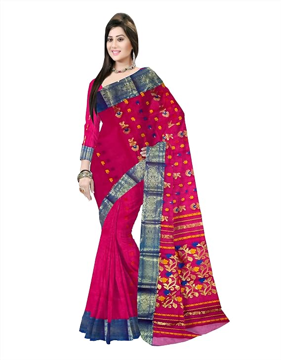 Pradip Fabrics Woven Tant Pure Cotton Saree 
