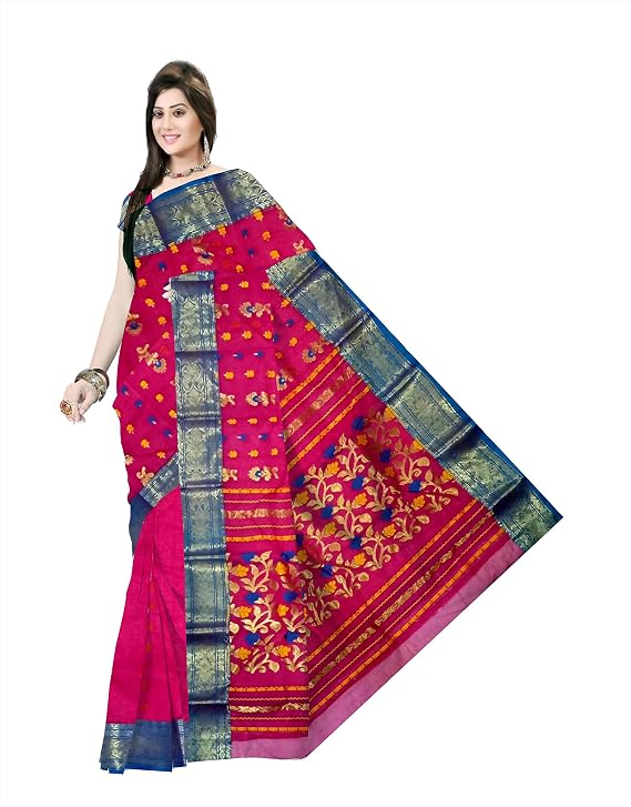 Pradip Fabrics Woven Tant Pure Cotton Saree 