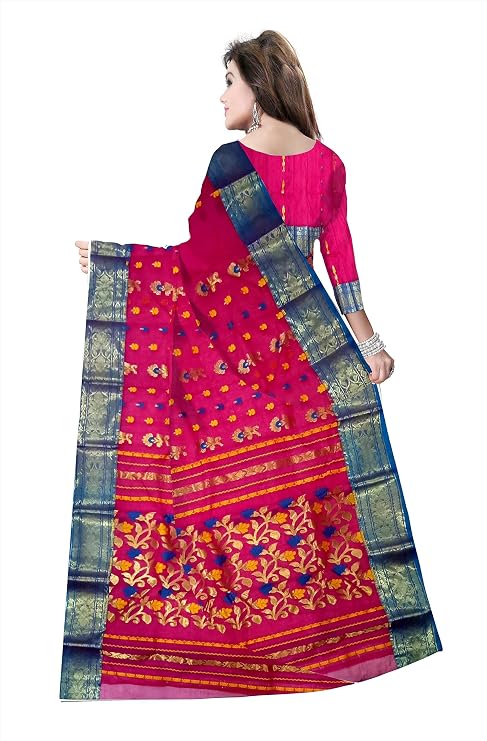 Pradip Fabrics Woven Tant Pure Cotton Saree 