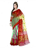 Pradip Fabrics Woven Tant Silk Blend Saree