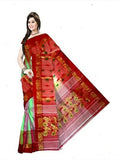 Pradip Fabrics Woven Tant Silk Blend Saree
