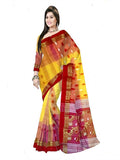 Pradip Fabrics Woven Tant Silk Blend Saree