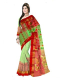 Pradip Fabrics Woven Tant Silk Blend Saree