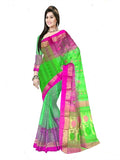 Pradip Fabrics Woven Tant Silk Blend Saree