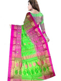 Pradip Fabrics Woven Tant Silk Blend Saree