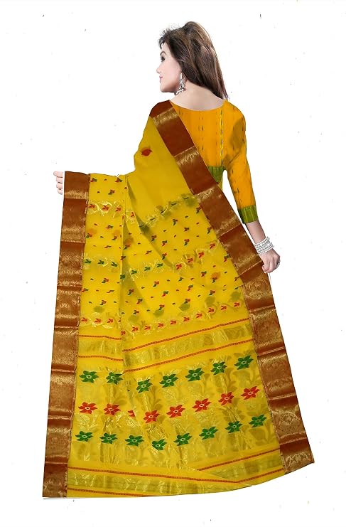Pradip Fabrics Woven Tant Pure Cotton Saree