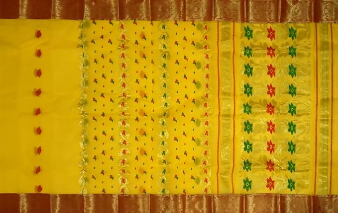 Pradip Fabrics Woven Tant Pure Cotton Saree