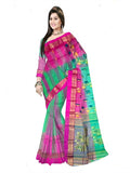 Pradip Fabrics Woven Tant Silk Blend Saree