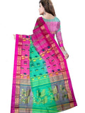 Pradip Fabrics Woven Tant Silk Blend Saree
