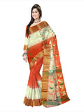 Pradip Fabrics Woven Tant Silk Blend Saree
